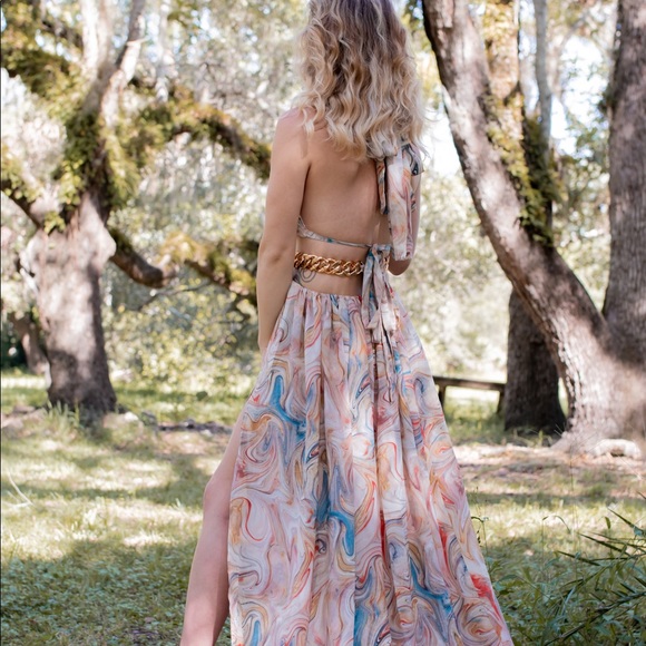 Luxxel Maxi Cutout Dress - Picture 7 of 9